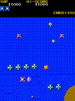 画像ギャラリー No.005のサムネイル画像 / KONAMIのSTG「メガゾーン」がアーケードアーカイブスで2月12日に配信開始。戦車を操縦して敵基地を進み,最奥にあるコアの破壊を目指す