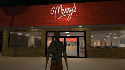 画像ギャラリー No.004のサムネイル画像 / 人喰いレストランを描いたホラーADV「Manny’s」,Switch版をリリース。無人島で飢えた漂流者は,あるはずのないファストフード店を目にする