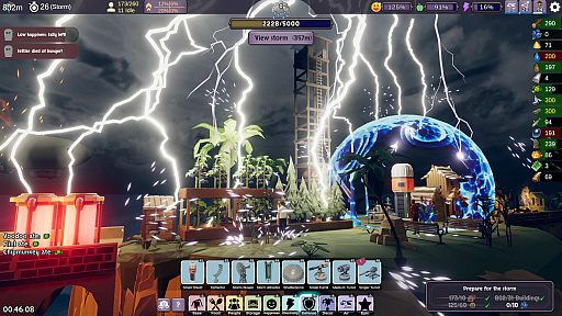 画像ギャラリー No.004のサムネイル画像 / “ローグライクシティビルダー”の新作「Stormbridge」リリース。嵐から逃げつつ,橋上の集落を拡張