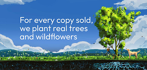 画像ギャラリー No.002のサムネイル画像 / 1本の売上につき1本の木を植える慈善企画ゲーム「Treeplanter」，体験版を公開中。2026年春に発売予定