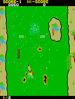 画像ギャラリー No.003のサムネイル画像 / 1982年にタイトーから発売された「アドベンチャーカヌー」，アケアカで2月19日配信開始。カヌーを漕いで障害物を避けながらゴールを目指せ