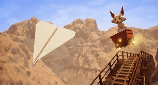 画像ギャラリー No.001のサムネイル画像 / 意志を持った手紙が，紙飛行機や手裏剣になって冒険。「Origament: A Paper Adventure」の今春リリースが決定