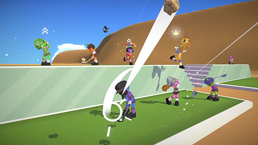 画像ギャラリー No.002のサムネイル画像 / 打順を無視して，リアルタイムで他プレイヤーを妨害できる。自由すぎるカオスゴルフゲーム「Super Battle Golf」，Steamで発売