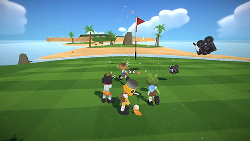 画像ギャラリー No.004のサムネイル画像 / 打順を無視して，リアルタイムで他プレイヤーを妨害できる。自由すぎるカオスゴルフゲーム「Super Battle Golf」，Steamで発売