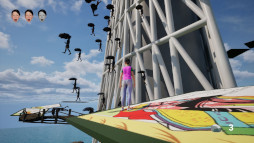 画像ギャラリー No.005のサムネイル画像 / 五分目 悟氏が自身のシュールCGアニメの世界をゲーム化。3Dアクション「親戚の家に行け!よし子!」,Steamでリリース