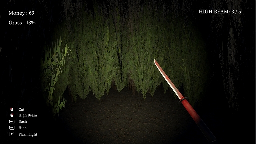 画像ギャラリー No.006のサムネイル画像 / 音や光に反応して獲物を追う存在が潜む深夜の庭園で草を刈り続けろ。ホラーゲーム「Bait Garden」,3月31日に配信