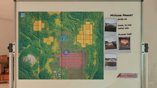 画像ギャラリー No.004のサムネイル画像 / 熊手から送水ポンプまで,さまざまなツールで街を浸水から救いだせ。浸水復旧シミュレーション「DrainSim」,早期アクセス版をリリース