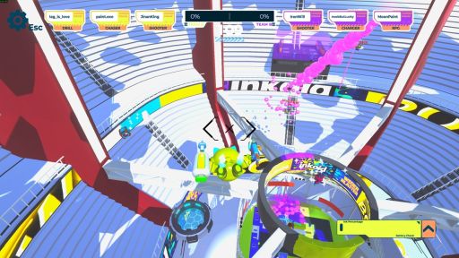 画像ギャラリー No.001のサムネイル画像 / 空を自由に飛び回って,アリーナを塗りつぶしていく陣取りシューティングゲーム「Inkoid」,Steamで配信開始