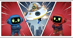 画像ギャラリー No.004のサムネイル画像 / 空を自由に飛び回って,アリーナを塗りつぶしていく陣取りシューティングゲーム「Inkoid」,Steamで配信開始