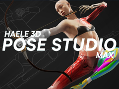 どんな人も自在にポーズ設定。アーティスト向け作画リファレンスツール「HAELE 3D - ポーズスタジオ Max」発表