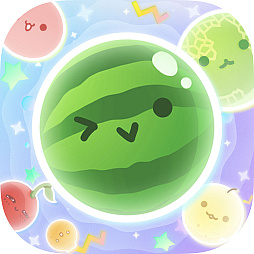 画像ギャラリー No.011のサムネイル画像 / 「スイカゲーム ぷらねっと」，スマホ版が本日発売。円形のステージであらゆる方向からフルーツを狙える。タッチ操作との相性は抜群