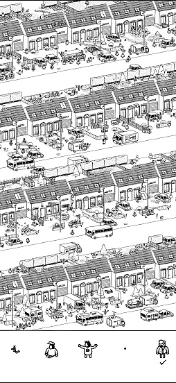 画像ギャラリー No.003のサムネイル画像 / モノクロの世界のなかにある，静かな驚き。「Hidden Folks+」の素朴で温かな風景に癒されよう（今日から始めろApple Arcade #64）