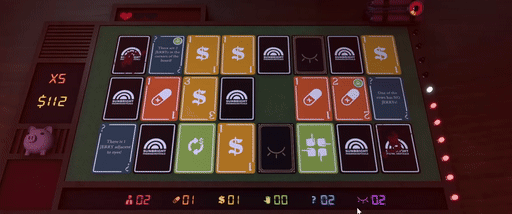 画像ギャラリー No.008のサムネイル画像 / カードをめくった先は莫大な富か，それとも死か。マインスイーパにインスパイアされたローグライクデッキ構築ゲーム「Mr. Magpie's Harmless Card Game」，最新映像を公開