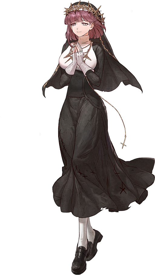 画像ギャラリー No.004のサムネイル画像 / 弾幕STG「食魂徒 〜Blue Pieta〜」,東方の見習い死神「チェ・ウリ」と西方のヴァンパイアハンター「レイラ」の主人公に加え,人間ボス「マリア」を紹介