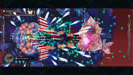 画像ギャラリー No.003のサムネイル画像 / 弾幕横スクロールSTG「食魂徒:Blue Pieta」,弾幕の中へ飛び込むほど強くなる,進化した「ソウルコレクト」システムを実装