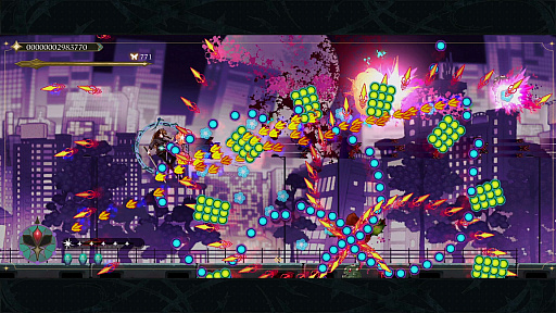 画像ギャラリー No.005のサムネイル画像 / 弾幕横スクロールSTG「食魂徒:Blue Pieta」,弾幕の中へ飛び込むほど強くなる,進化した「ソウルコレクト」システムを実装