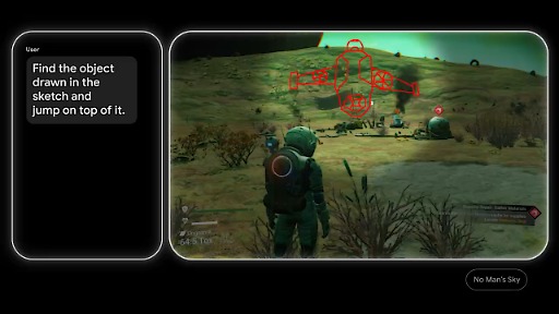 画像ギャラリー No.003のサムネイル画像 / 自分で考え，仮想3D世界で目的を達成する汎用AIエージェント「SIMA 2」発表。初代SIMAにGeminiを統合し，推論を可能に