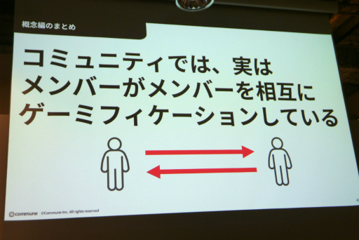 画像ギャラリー No.005のサムネイル画像 / ゲーミフィケーションを用いた“関わる楽しさ”を生むコミュニティデザインが語られたセッションをレポート。共鳴に大事な4つの要素とは
