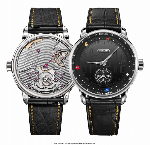画像ギャラリー No.005のサムネイル画像 / Krayon，15本限定の「パックマン」高級腕時計を発表。文字盤でパックマンとゴーストが追いかけっこ，日が落ちるとゴーストが青ざめる