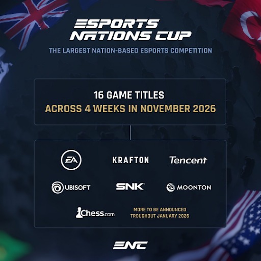 画像ギャラリー No.001のサムネイル画像 / 各国がオールスターで競う大規模eスポーツ大会「Esports Nations Cup」,競技原則を公開。大会詳細やロードマップは追ってアナウンス