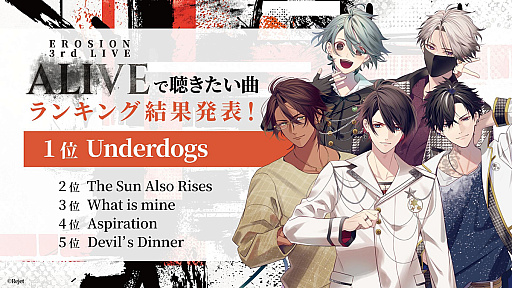 画像ギャラリー No.003のサムネイル画像 / 生バンドで深化する“5人の絆”。「CARNELIAN BLOOD」ライブイベント「EROSION 3rd LIVE『ALIVE』」＜Day＞レポート