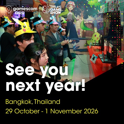 画像ギャラリー No.002のサムネイル画像 / 東南アジア最大級のゲームイベント「gamescom asia x Thailand Game Show 2026」，2026年10月29日から11月1日にタイ・バンコクで開催