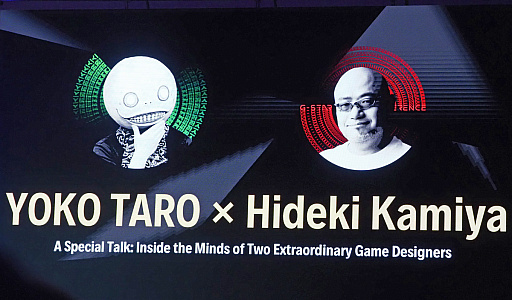 画像ギャラリー No.003のサムネイル画像 / 神谷英樹氏×ヨコオタロウ氏が創作哲学を語り合う。ゲーム作りの現実に対するスタンスや，邪悪なテクニックをお披露目［G-STAR 2025］