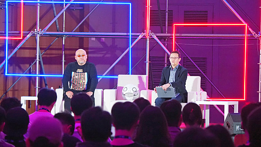 画像ギャラリー No.004のサムネイル画像 / 神谷英樹氏×ヨコオタロウ氏が創作哲学を語り合う。ゲーム作りの現実に対するスタンスや，邪悪なテクニックをお披露目［G-STAR 2025］