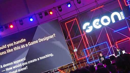 画像ギャラリー No.009のサムネイル画像 / 神谷英樹氏×ヨコオタロウ氏が創作哲学を語り合う。ゲーム作りの現実に対するスタンスや，邪悪なテクニックをお披露目［G-STAR 2025］