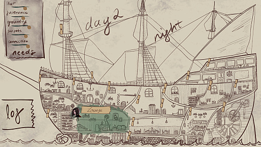 画像ギャラリー No.003のサムネイル画像 / 現実離れした船上で失われた過去を探り，帰るべき場所を見つける。女性同士の恋愛をテーマにしたビジュアルノベル「The Bitter End」発表