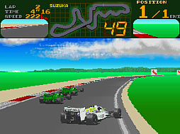 画像ギャラリー No.002のサムネイル画像 / アーケードアーカイブス版「ファイナルラップ」，3月26日配信。鈴鹿サーキットでF1のハイスピードバトルを楽しめる
