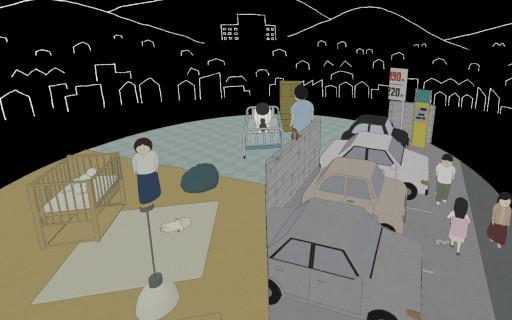 画像ギャラリー No.003のサムネイル画像 / 和田 淳氏が制作するVRストーリー作品「猫が見えたら」，4月3日にSteamでリリース。アニメーション，映画，インタラクティブ表現を融合