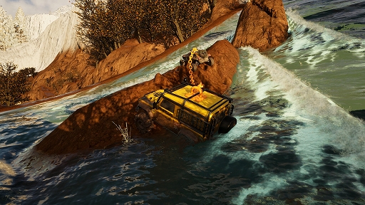 画像ギャラリー No.003のサムネイル画像 / チェーンで繋がれた2台の車が過酷なオフロードを走破する。2人協力ドライブADV「Chained Wheels」，Steamで配信開始