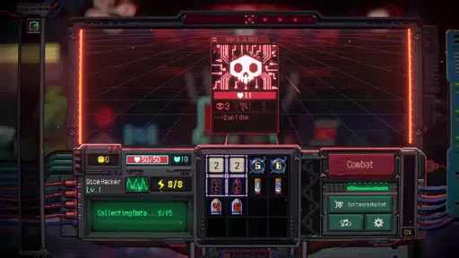 画像ギャラリー No.001のサムネイル画像 / ダイスを振って叩きつける! どこまでも途切れない戦闘が続く超攻撃的ダイス・ローグライト「Dicey Hacker 1999」,Steamでリリース