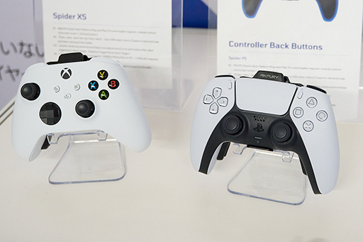 画像ギャラリー No.003のサムネイル画像 / 「DualSense」や「Xbox ワイヤレス コントローラー」にボタンを追加できるアタッチメントをAKFuryブースでチェック［TGS2025］