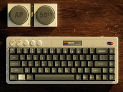 Apple IIにインスパイアされた68キーボードが予約受付中。見た目はレトロだが，中身は最新仕様で，キーと筐体にはアルミニウム素材を採用