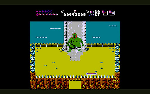 画像ギャラリー No.009のサムネイル画像 / ブロック崩し×メトロイドヴァニアの新作ファミコンゲーム発売。頭蓋骨をボール代わりに,探索やボス戦を繰り広げる