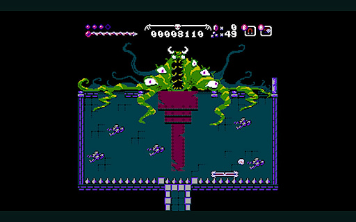 画像ギャラリー No.010のサムネイル画像 / ブロック崩し×メトロイドヴァニアの新作ファミコンゲーム発売。頭蓋骨をボール代わりに,探索やボス戦を繰り広げる