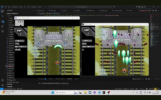 画像ギャラリー No.003のサムネイル画像 / Wii用の新作インディー縦スクロールSTG「Metal Canary」が発表。ドリームキャスト版から6時間でのスピード移植，パッケージ版も発売予定