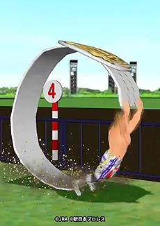 画像ギャラリー No.008のサムネイル画像 / JRA×新日本プロレスのコラボコンテンツ「新日本プロレスケイバ」がUmabiで公開。“一瞬で破れるTシャツ”が当たる企画も