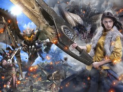 2018年の「モンスターハンター・ザ・リアル」は武器を手にしてハンター体験。「モンスターハンター:ワールド」の「ネルギガンテ」も登場