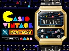 「パックマン」とカシオのコラボモデルが8月に発売。特設サイトではオリジナルのミニゲーム“パックンウオッチ”が楽しめる