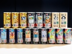 ポケカ缶,全種類GETなるか? ポケモンカードゲーム×サントリーコーヒー「BOSS」コラボデザイン缶17種ゲットチャレンジ