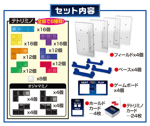 画像ギャラリー No.005のサムネイル画像 / テトリミノを手に持って積み上げていく「テトリスボードゲーム」，4月下旬に発売決定